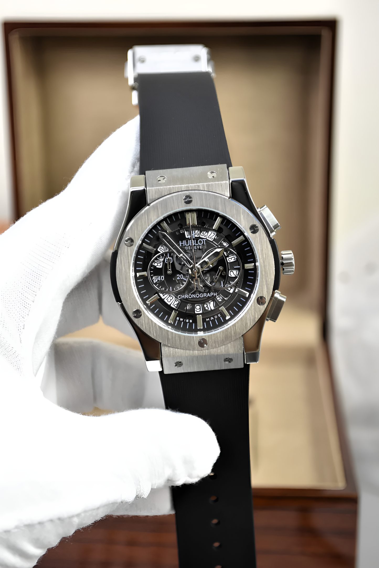 High Quality Luxury Branded Watch Skeleton Dial Style