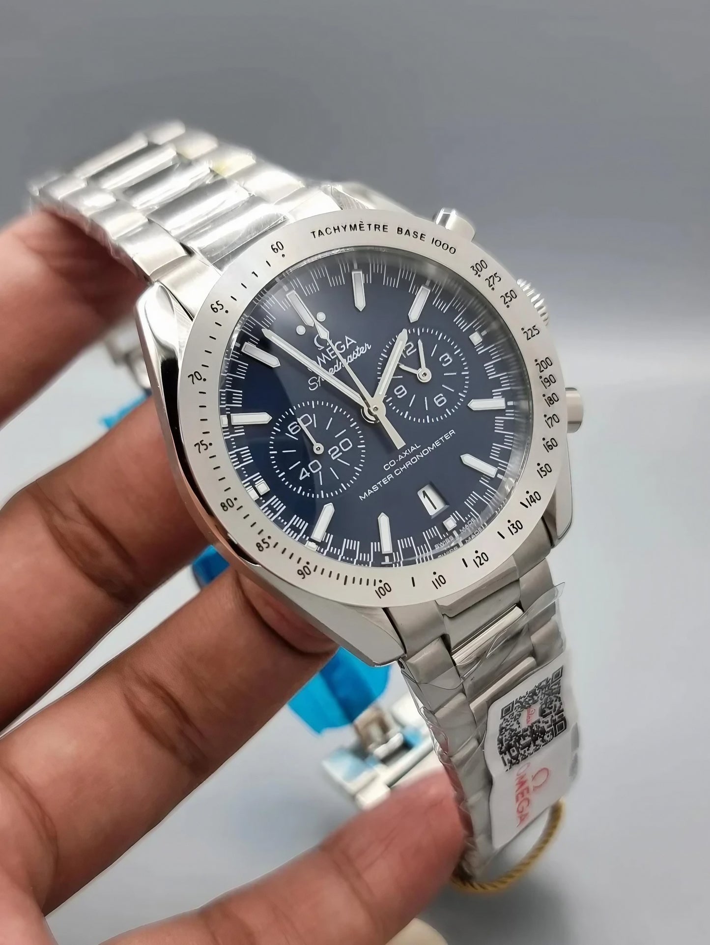 Luxury Branded Watch, Full Stainless Steel (omega)