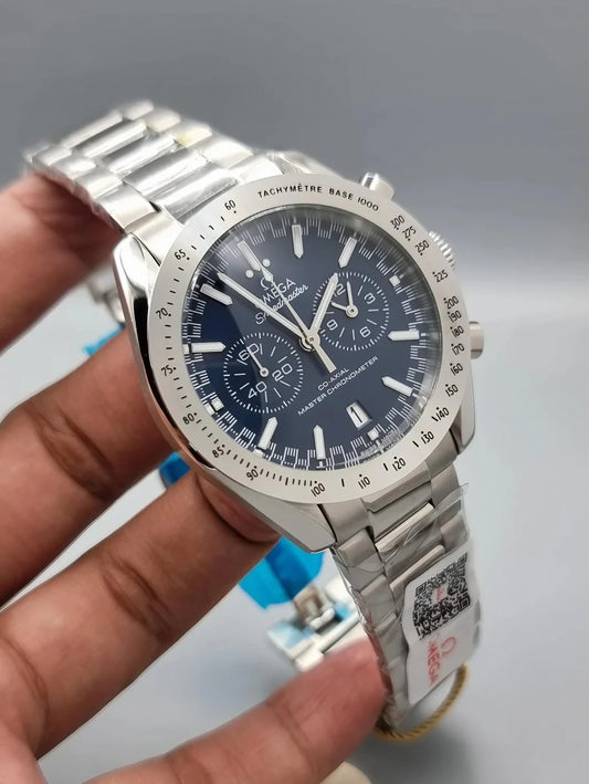 Luxury Branded Watch, Full Stainless Steel (omega)