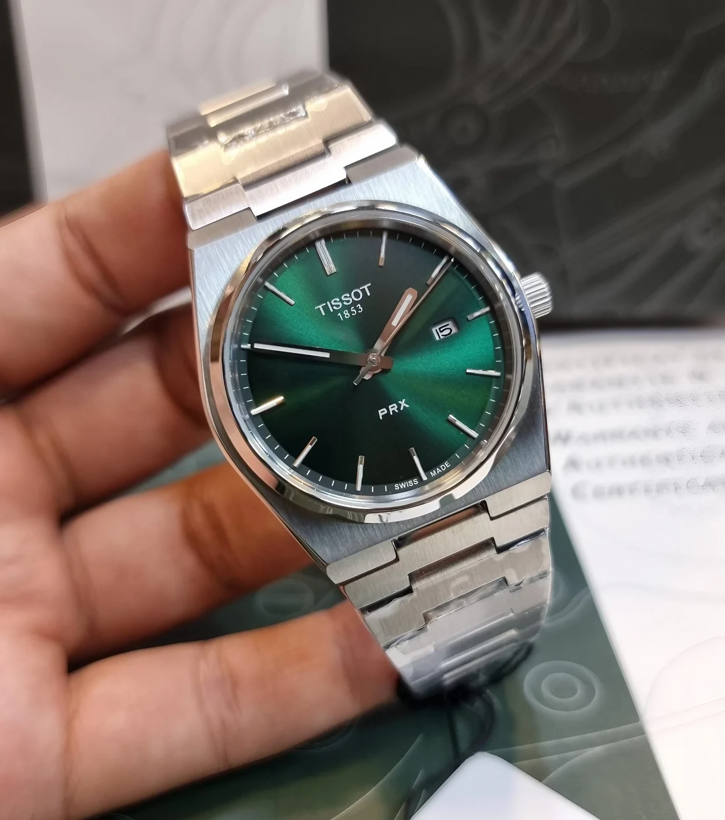 High Quality Luxury Branded Silver Watch (tissot)