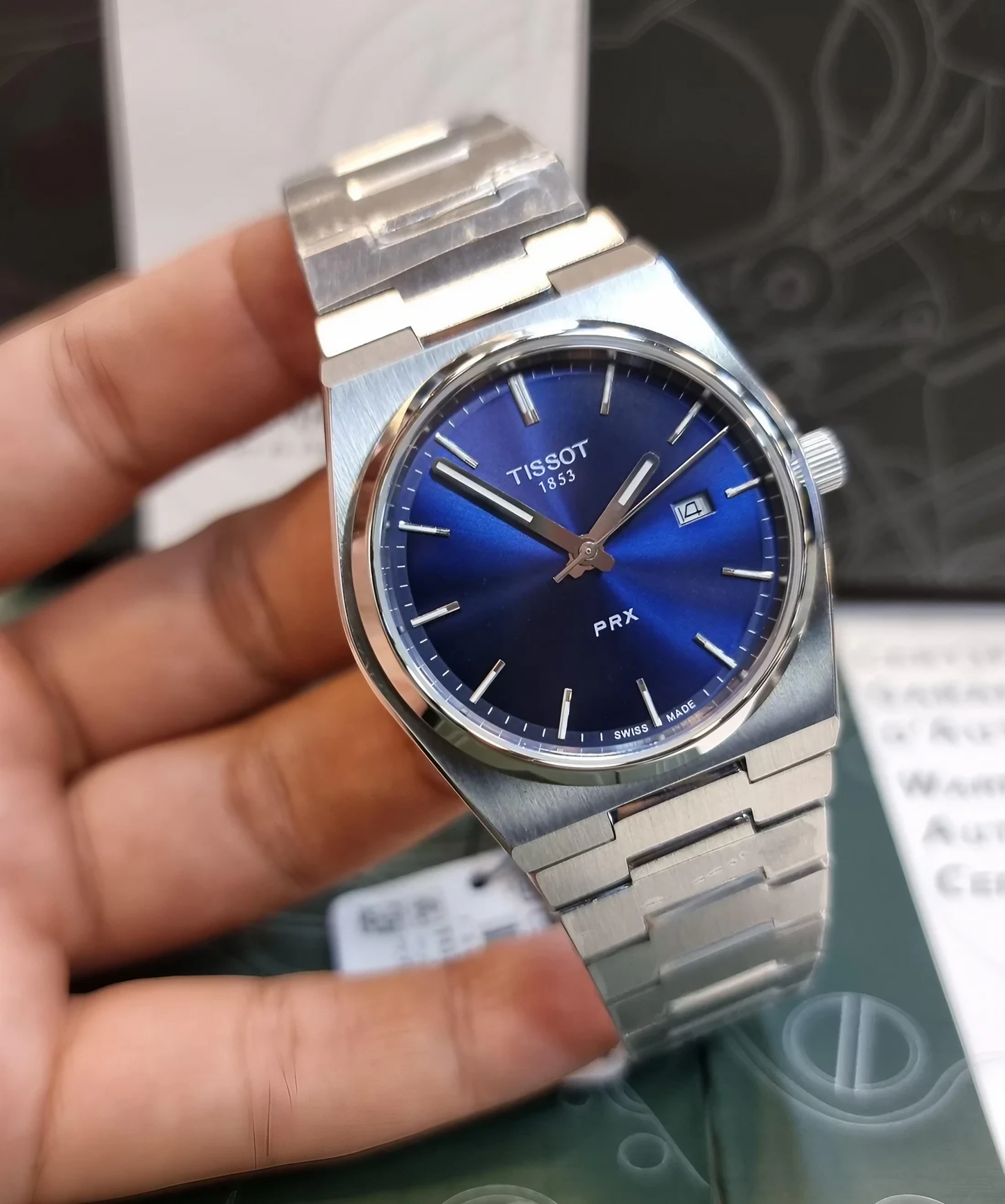 High Quality Luxury Branded Silver Watch (tissot)