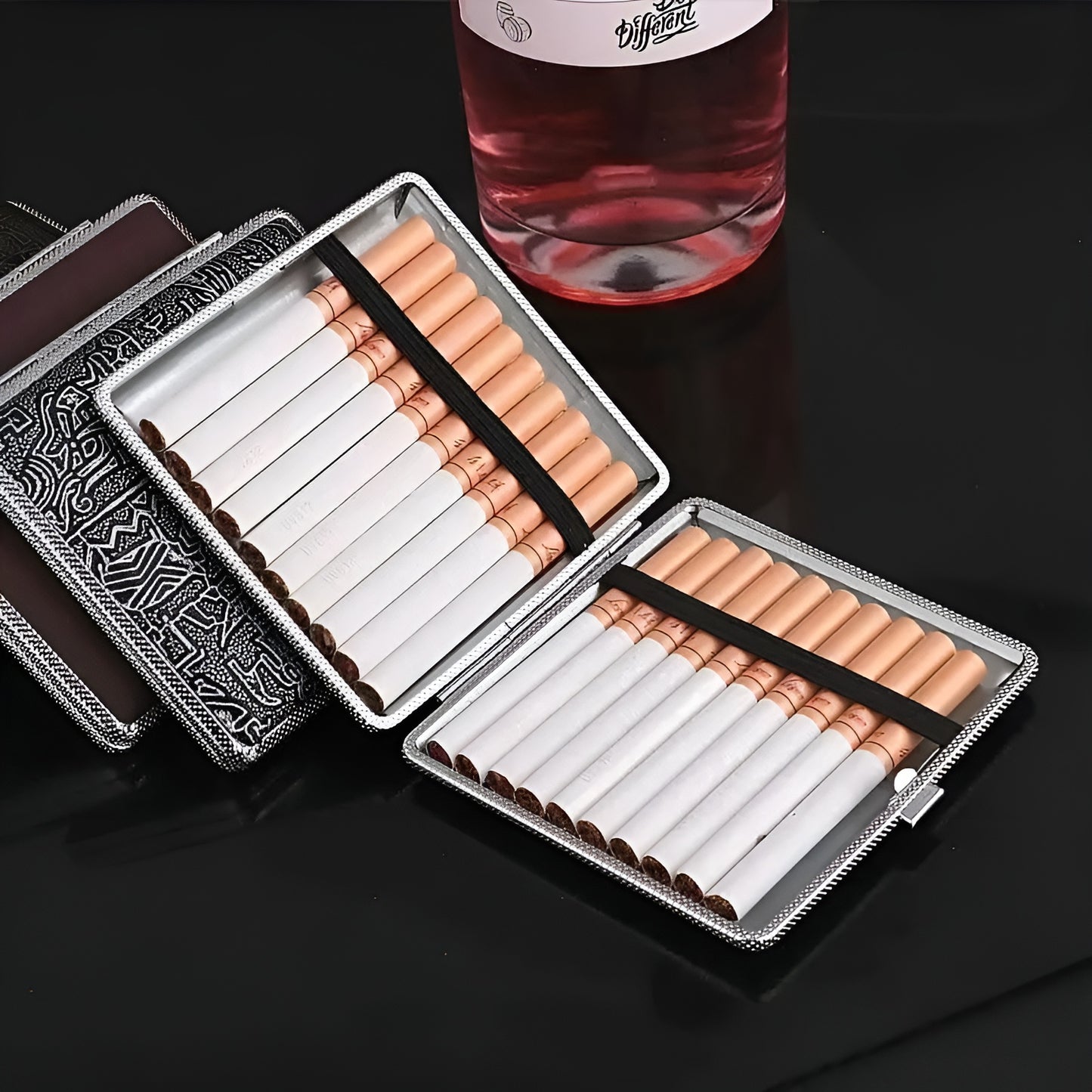Slim Leather Cigarette Case