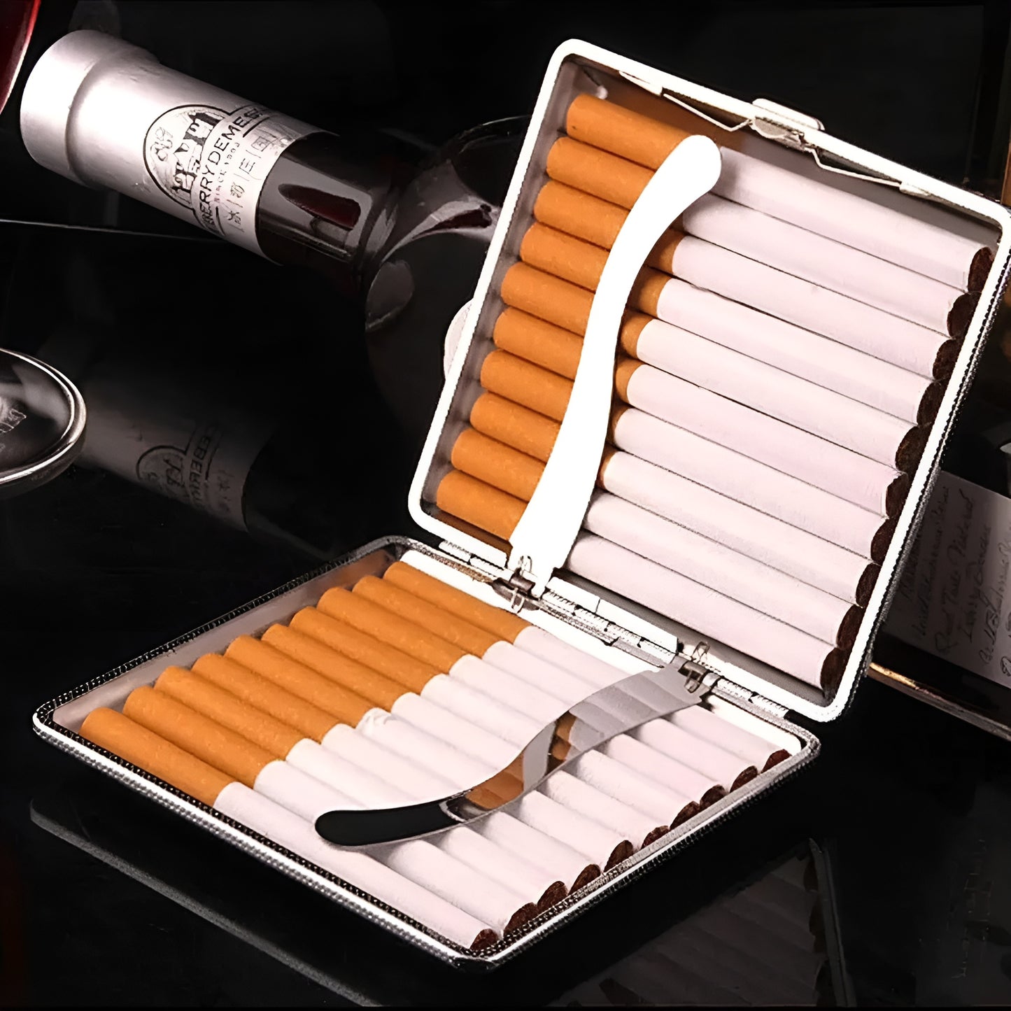 Slim Leather Cigarette Case