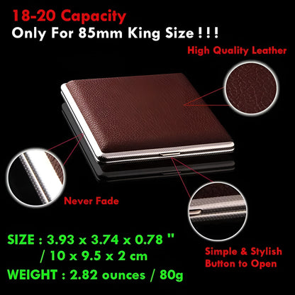 Slim Leather Cigarette Case