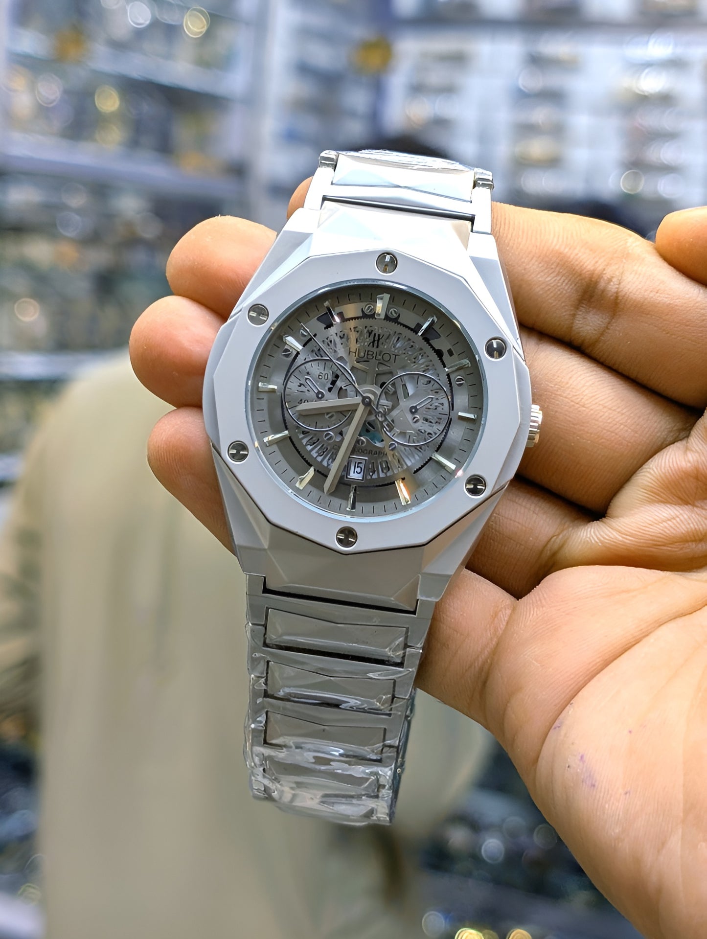 Diamond Cut Master Lock Mens & Boys Watch