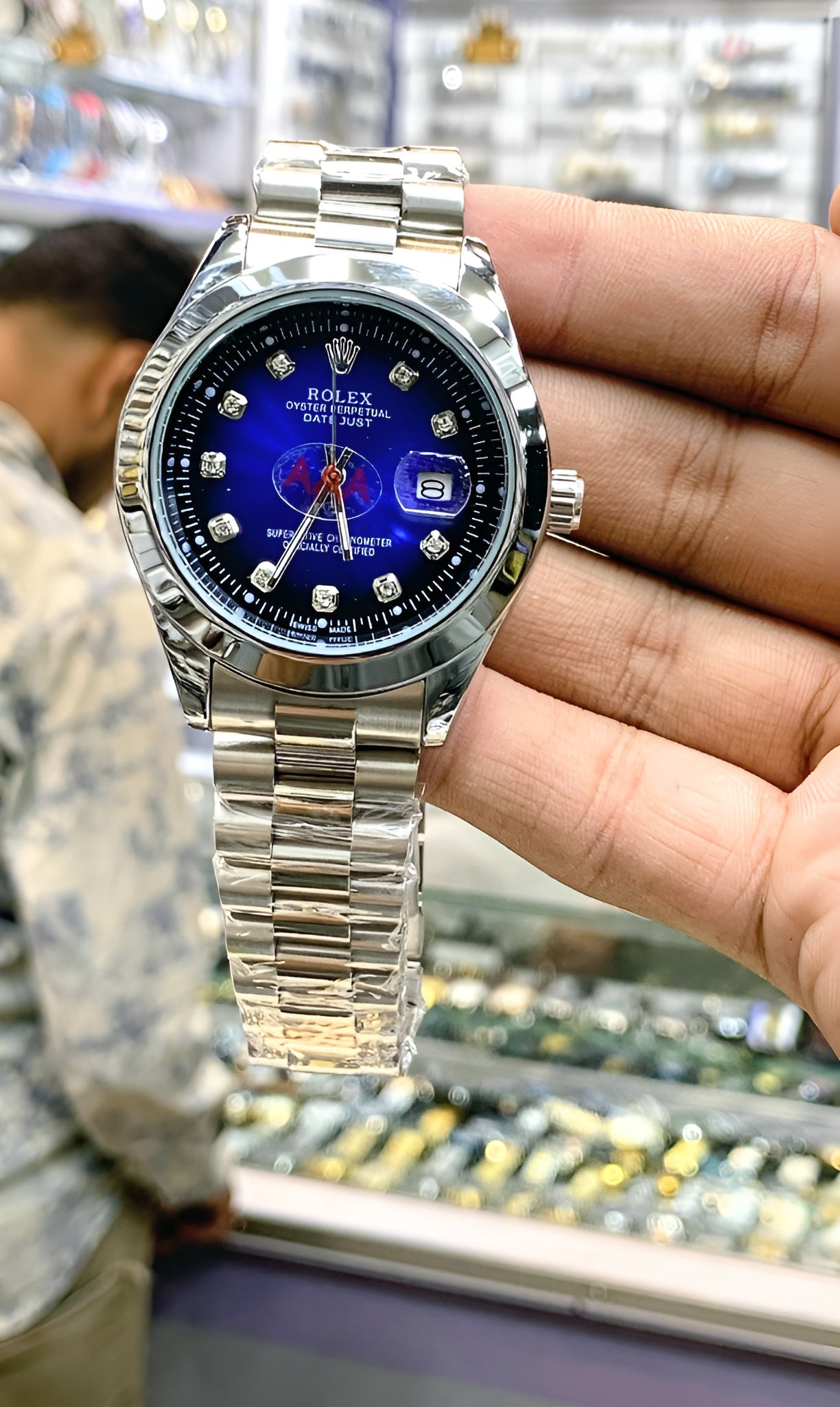 Premium Steel Rolex Chain Watch