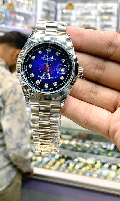 Premium Steel Rolex Chain Watch
