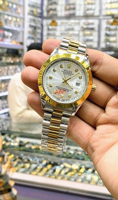 Premium Steel Rolex Chain Watch