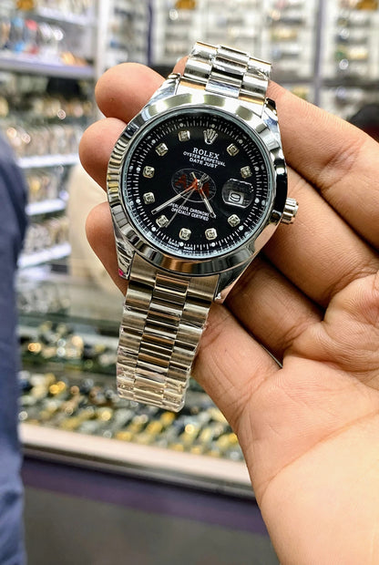 Premium Steel Rolex Chain Watch