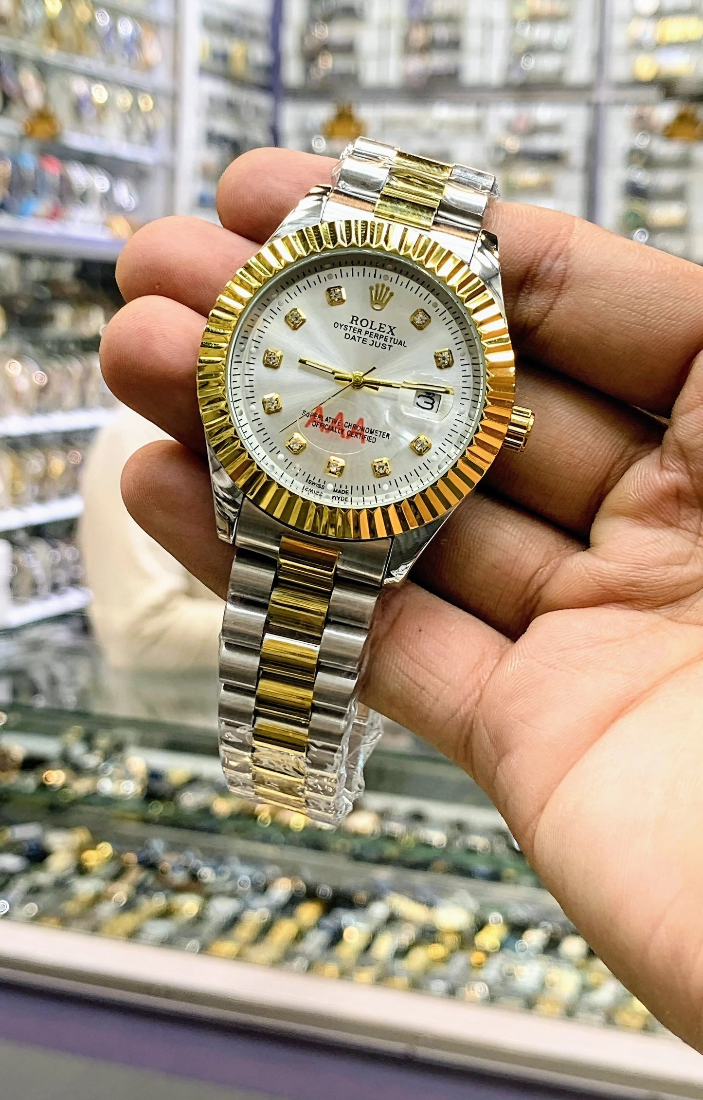 Premium Steel Rolex Chain Watch