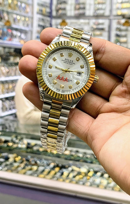 Premium Steel Rolex Chain Watch