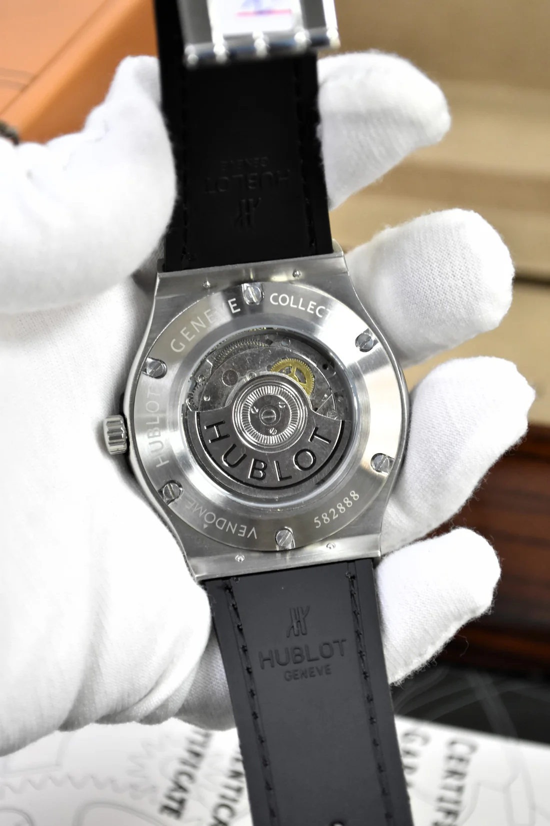Elegant Branded Watch (Leather Strap)