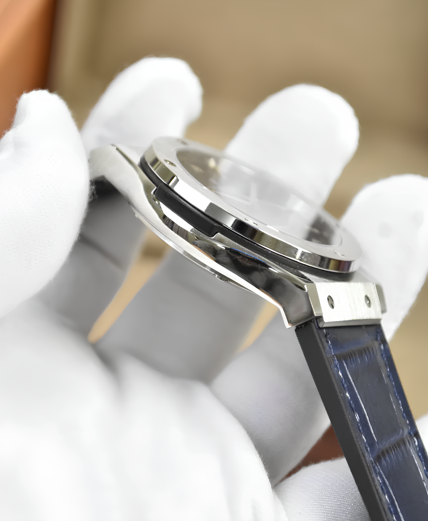 Elegant Branded Watch (Leather Strap)